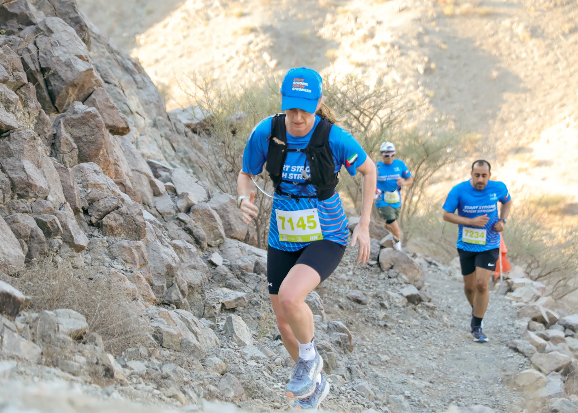 Runners and families enjoying the NBF Fujairah Run