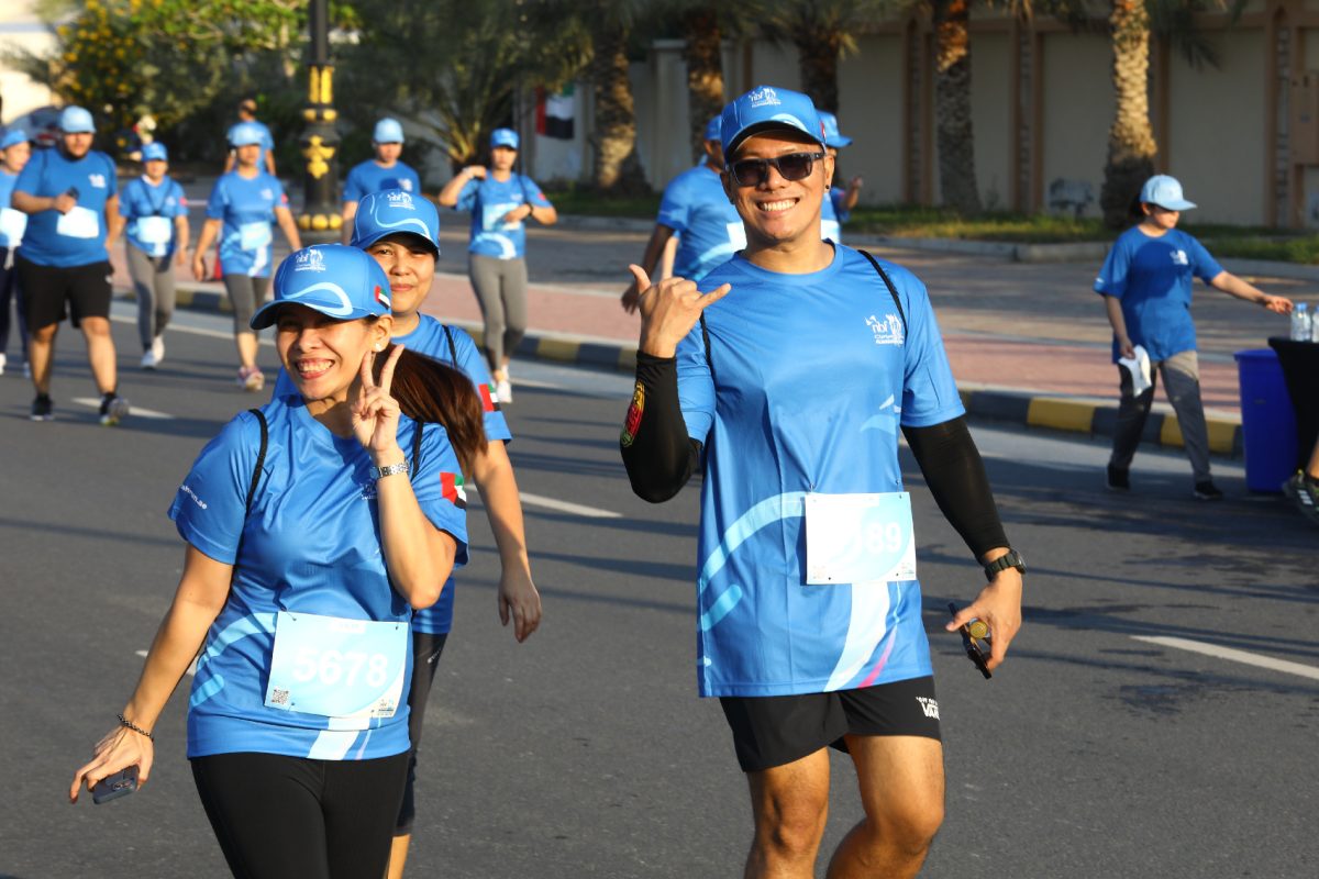 Families enjoying the run village